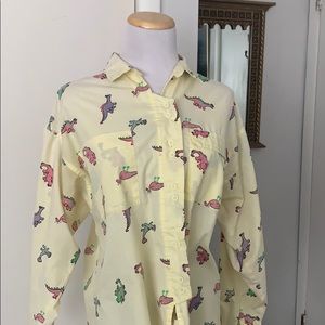 Vintage 80/90s Dino Button Up